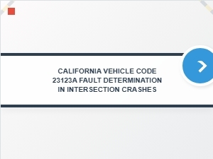 Fault in Intersection Crashes Under California Texting Law